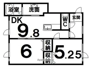 リーフ【2階】の間取り