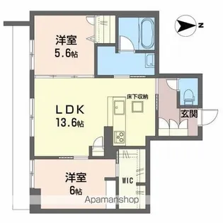 グリスィーヌ【1階】の間取り
