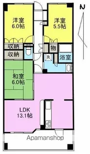 アルファステイツ松縄レインボー通り302【302号室】の間取り