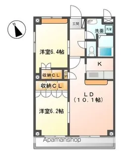 コンテント【2階】の間取り