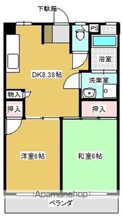 ロイヤルパレス茶園【2階】の間取り