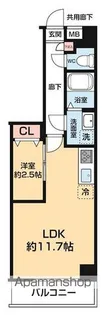 ARCOBALENO DAISHIMAE【301号室号室】の間取り