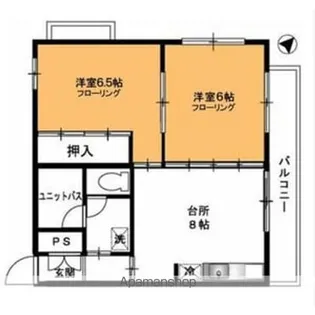マンションストーク【6階】の間取り