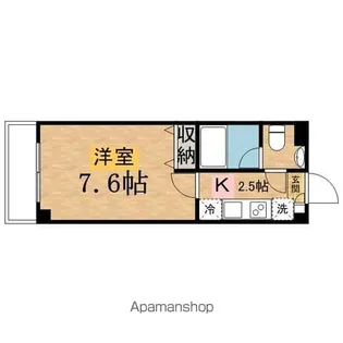カスティーロ南平【202号室】の間取り