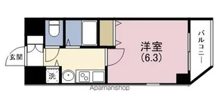 プレサンス心斎橋ザ・スタイル(B)【9階】の間取り