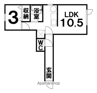 コスモヒルズⅠ【202号室】の間取り