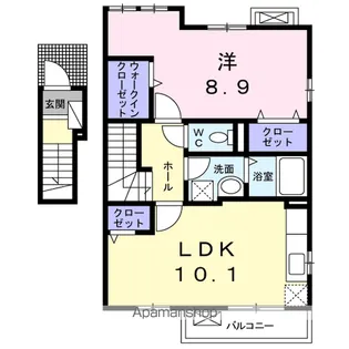 フロンティア【2階】の間取り