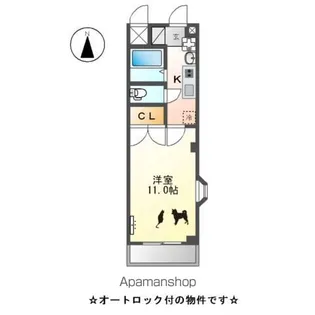 プレジデント・川中【201号室】の間取り