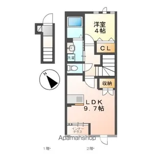 メゾン・ド・リヴィエール【2階】の間取り