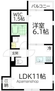 GRAND PLACE MEIDAIMAE グランプラス明大前【203号室】の間取り