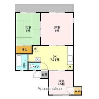 神取ハイツ【1階】の間取り