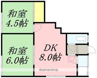 2DKの間取り画像