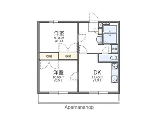レオパレス華【2階】の間取り