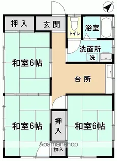 福島県いわき市植田町根小屋【一戸建】の間取り