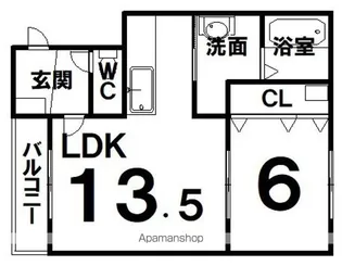 BERGMUND(ベルグムント)【3階】の間取り