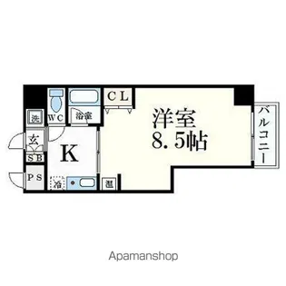 クレールメゾン【7階】の間取り