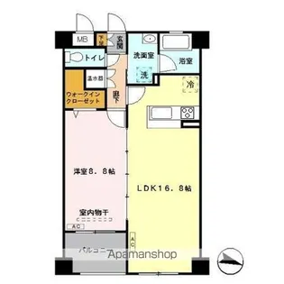 ソレイユ南与野 (住居部分)【5階】の間取り