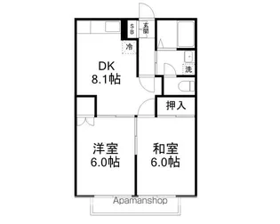 プレステージ八千代台PARTⅡ【1階】の間取り