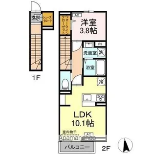 リアン ミュール【2階】の間取り