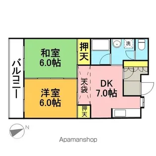 東京都杉並区永福2丁目【マンション】の間取り