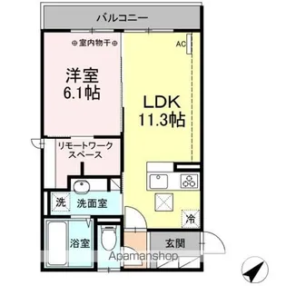ハイム羽沢横浜国大イレブン【1階】の間取り