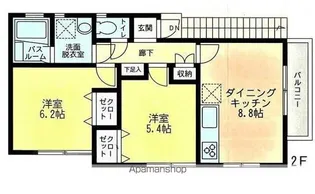 ベイフラワー【B号室】の間取り