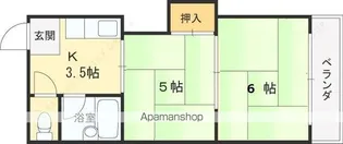ハイツ北之町C棟【201号室】の間取り