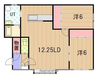 エコールⅡ【202号室】の間取り