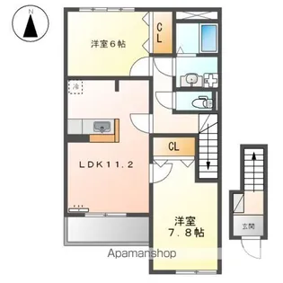 SUNNY COURT【2階】の間取り