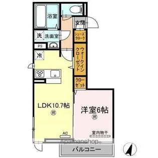 アサヒパレス久保田 A棟【2階】の間取り