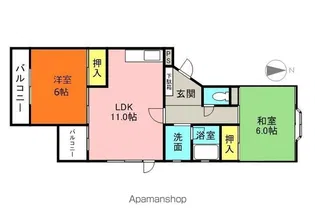 テイスティハイツ【2階】の間取り