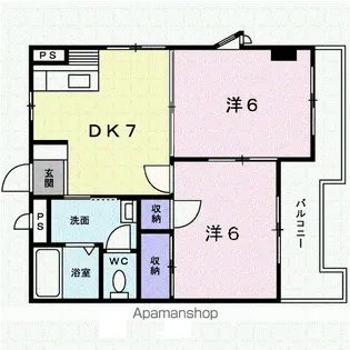 サンブリッジ諏訪上【3階】の間取り