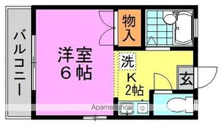 アカツキパレス【302号室】の間取り