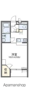 レオパレス花鳥【305号室】の間取り