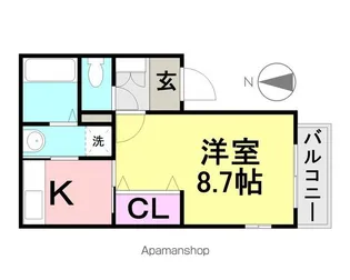 カーサアミーゴ【2階】の間取り