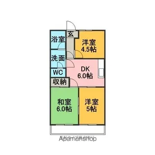 ハウスおおくら【201号室】の間取り