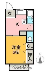 メゾン河内【2階】の間取り