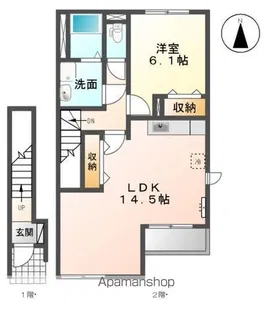 ソレイユ【2階】の間取り
