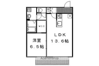 シャーメゾンウエスト二条【305号室】の間取り