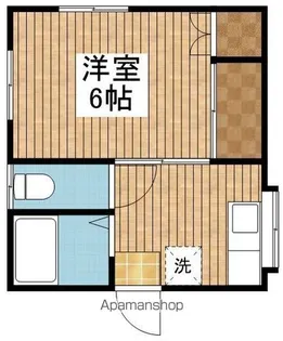 茂野アパート【2号室】の間取り