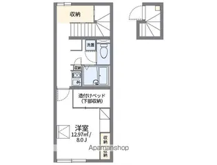レオパレス八陽館【213号室】の間取り