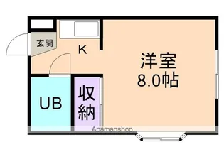 コーポホワイト砂山【1階】の間取り