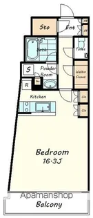 コンフォリア新宿イーストサイドタワー【4階】の間取り