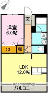 エステートⅡ【403号室】の間取り