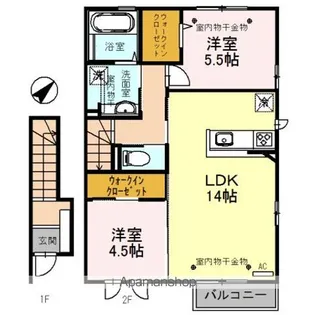 Terra Alta (テェラァ アルタ)【2階】の間取り