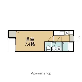 クレフラスト喜多山駅前 B棟【1階】の間取り