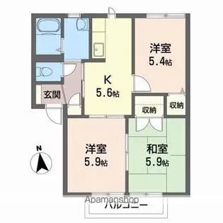 アークガーデン広面【2階】の間取り