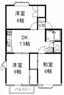 ルシオン青山【2階】の間取り