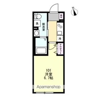 ベイルーム辻堂【1階】の間取り
