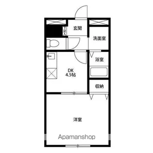 アムールAー1【2階】の間取り